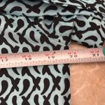 Aryeh  Teal and Black Abstract Dress size Large with optional sash‎ for cinching Photo 11