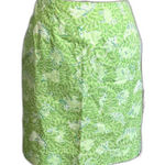 Lilly Pulitzer Vintage  Animal Zoo Palm Print Green Size 6 Mini Skirt White Label Photo 0