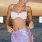 Anthropologie  Flat White Sequin Skirt  Photo 0