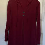 Lotusmile Maroon Popover Hoodie XXL Red Photo 0