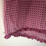 Gap Blouse Pink & Cream Patterned Sleeveless Ruffle Bow Blouse Sz XXL EUC Photo 8