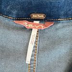 Free People  Women’s Lennox Crvy Blue Denim Shortsuit Jeans Collared Romper Sz 12 Photo 5