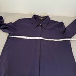 Theory  Sunaya Urban Crepe Womens Shirt Size M Chiffon Button Up Photo 7