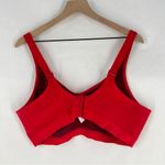 Cacique Red Lace Cotton Unlined Full Coverage Underwire Lace Bow Bra Size 42DD Photo 4