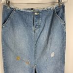 Tommy Hilfiger Tommy Jeans Vtg Light Jean Skirts Raw Edge Sz 9 Medium Photo 5