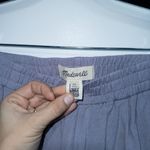 Madewell  Faded Lavender Purple Linen-Blend Pull-On Tapered Pants Medium Petite Photo 4
