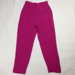 Emanuel Ungaro Pink Silk High Waist Straight Leg Pant Size 10 Photo 2