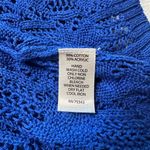 Willi Smith  Ombré Open Knit Sweater in Blue/White Size XL 3/4 Sleeve Photo 7