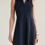 Zella  Replay Sleeveless Zip Polo Dress Navy Blue Size XS Tennis Pickleball Mini Photo 1