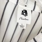 Flawless  Women’s Boutique Oversized Puff Sleeve Sheer Button Down Shirt Photo 4