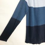 Jean Pierre 100% Cotton Color Block Sweater Size Large Blue Photo 4