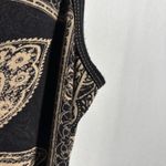 SKINNY MINNIE Black Tan Paisley Floral Daisy Sleeveless Tunic Top Plus Size 1X Photo 5