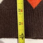 Minnie Rose  100% cashmere Y2K style sweater brown and orange ARGYLE Photo 9