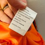 DLJ Sportswear Fluorescent Orange Zip Up Hooded Two Pocket Track Jacket Size L Size L Photo 11