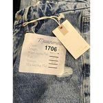 Good American NWT  Straight Leg  90s Icon Duster High Rise Cotton Jeans 0/25 Blue Photo 7