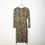 Lulus On the Prowl Tiger Long Sleeve Dress Size Small Photo 9