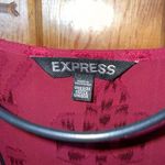 EXPRESS  cardigan floral print maroon sheer one size summer dressy western Photo 2