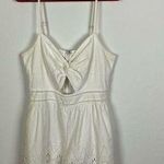 Great Jones White Twist Front Eyelet Romper Size 8 Photo 0