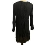 World Market Wmns Black Embroidered Boho Flowy Festival Tunic Mini Dress Sz L/XL Size L Photo 2