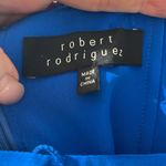 Robert Rodriguez  One Shoulder Silk Ruffled Draped Dress Photo 2