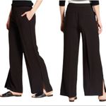 Who What Wear black wide leg slit high waist trousers pants Photo 1