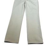 Lafayette 148  Twill Knit Straight Fit Pants Stretch Womens 6 Khaki Photo 2