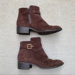 Cole Haan  Indiana Waterproof Suede Boots Chestnut Brown Booties size 8.5 Photo 4