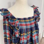 Free People  | Siena Plaid Pullover Top Photo 4