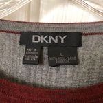 DKNY Long Sleeve Pullover Wool Sweater Maroon L Photo 7