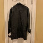 Vintage Pelle Studio Soft Leather Trench Coat by Wilson Leather Black Size M Photo 9