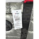 Pajar Canada Metallic Quilted Tote Bag Silver Nylon Travel Gym Weekender Photo 6