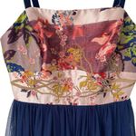 Moulinette Soeurs Anthropologie Tulle Skirt Brocade Dress Size 6 Floral Velvet Photo 5