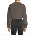 Area Stars New Quilted Cropped Snap Front Utility Jacket Nila Grey Size XS Photo 3