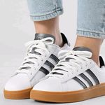 Adidas Grand Court 2.0 Women's Athletic Sneakers Size 6.5 White Academia Preppy Photo 1