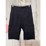 Laundry by Shelli Segal Floral Black Biker Shorts Women’s Size Small | Stretch H Photo 3