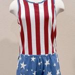 Junk Food Americana Romper Size Medium Red Photo 5