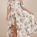 Showpo Lone Traveller Maxi Dress Floral Size 8 White Photo 1