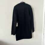 NWT ETICA Black Keily Quarter Zip Long Sleeves Cotton Mini Dress Size Medium Photo 5