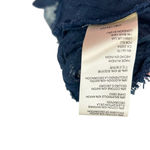 Free People  Embroidered Peasant Top Blouse Long Sleeve Blue Size Medium Photo 9