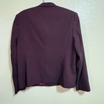 Amanda Smith NWOT  Deep Burgundy Blazer with Pink Lining Photo 2