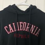 EUC‎ Reflex women’s black California Republic embroidered pullover sweatshirt XS Photo 2