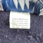 Vintage Bay Point Threads Nautical Button Down Sweater Navy Large Blue Photo 3