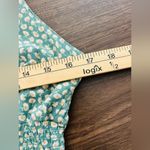 American Eagle  Green Floral Smocked Tie Shoulder Sleeveless Jumpsuit Cottagecore Photo 4