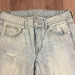 American Eagle NWOT Boy Crop Jeans Size 2 Bleached Destroyed Photo 3