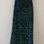 Lulus Keep it Regal Green Iridescent Sequin Maxi Dress Photo 5