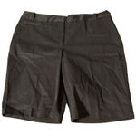 Talbots  Black Bermuda Shorts Flat Front Minimalist Business Casual Size 14 NWT Photo 0