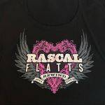 Rewind Rascal Flatts  2014 Tour Black T Shirt Size Small Made in USA Plain Back Photo 3