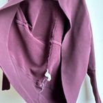 Aritzia Wilfred Diderot Cocoon Cardigan Maroon Purple Open Front Size XS Photo 4