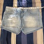 LEI Ashley Lowrise (junior) non stretch Light Blue Distressed Jean Shorts Size undefined Photo 2