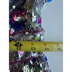 NWT Celia B Wanderer Silver Sequin Floral Mini Dress Size Small Photo 8